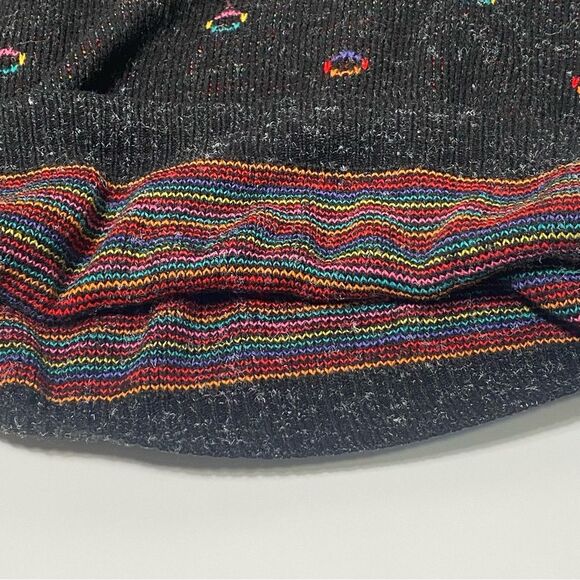 Vintage 80's Nan Dorsey Women's Ribbed Knit High Neck Collar Sweater - Picture 4 of 13